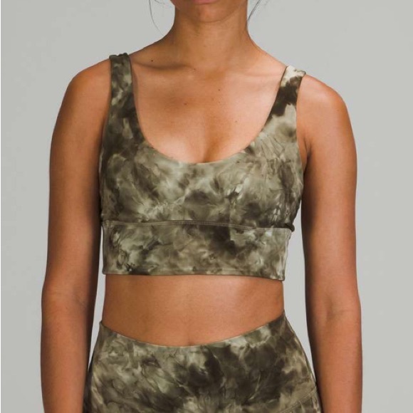 lululemon athletica Other - Lululemon Sz 8 Align Reversible Bra *Light Support A/B Cup Diamond Dye Green Gym